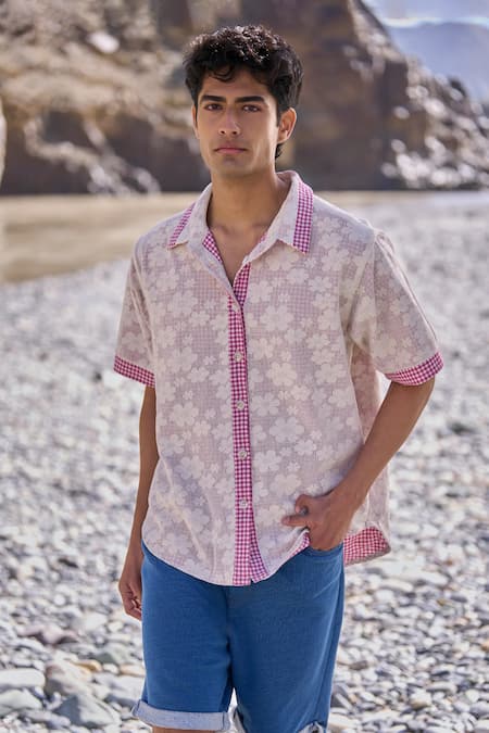 Dash And Dot Reversible Madras Check Shirt 