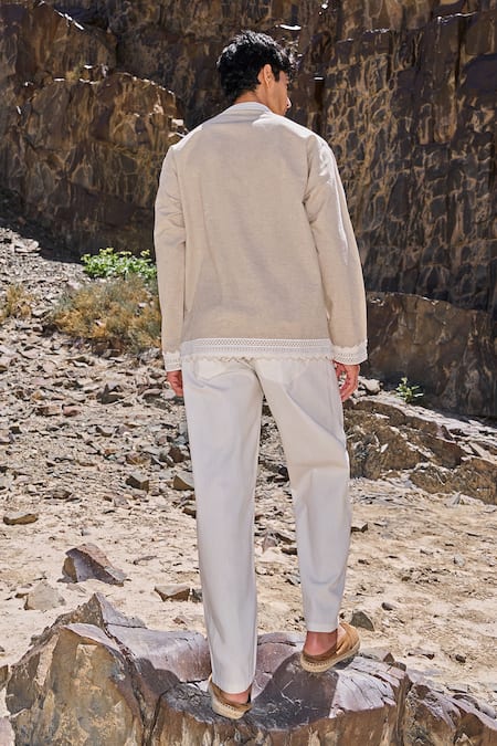 Dash And Dot Linen Lace Shirt 