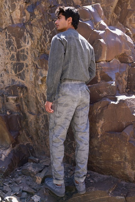 Dash And Dot Washed Grey Tencel Pant 