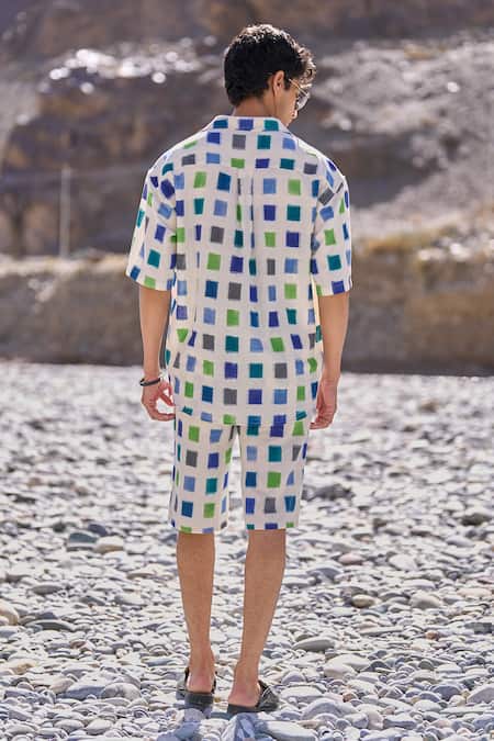 Dash And Dot Ikat Weave Shirt 