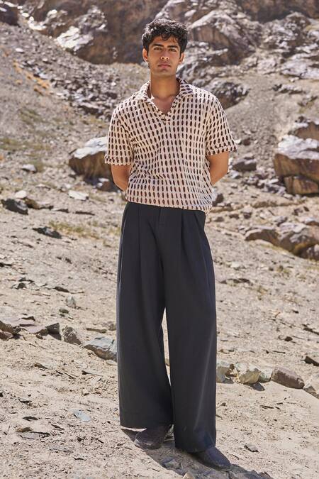 Buy Dash And Dot Black Cotton Organic Knitted Pants Buy_Dash And Dot_Black Cotton Organic Knitted Pants