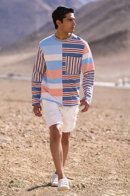 Buy_Dash And Dot_White Polyester 3d Lace Shorts _Online_at_Aza_Fashions