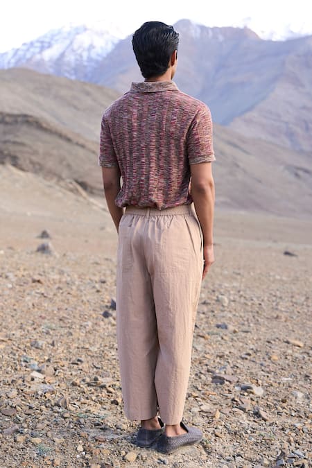 Dash And Dot Beige Designer Pant 