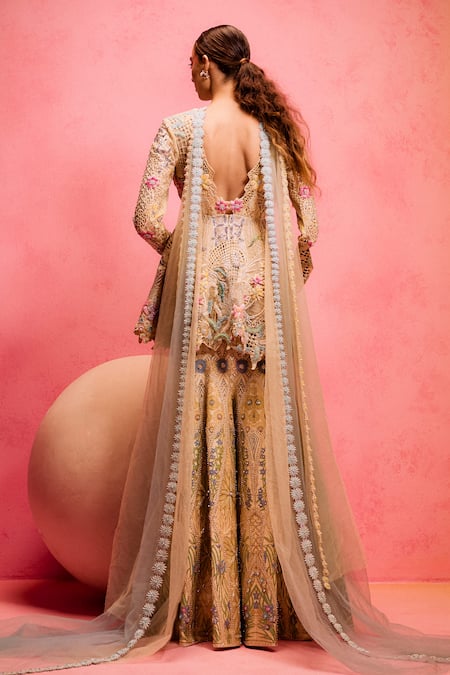 Taali Hand Embellished Peplum Kurta Set 