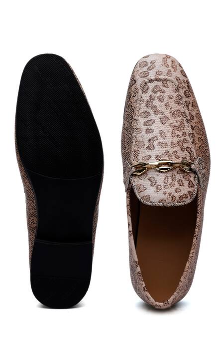 Buy_Shutiq_Beige Buckles Python Print Designer Shoes _Online_at_Aza_Fashions