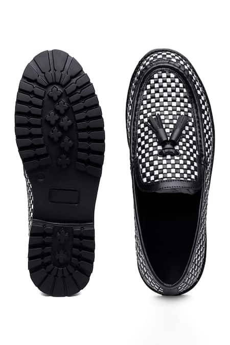 Buy_Shutiq_Black Tassels Tessera Designer Shoes _Online_at_Aza_Fashions