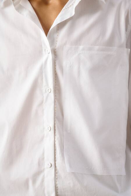 Buy_Ituvana_White Cotton, Linen Applique Krysh Pant Set _Online_at_Aza_Fashions