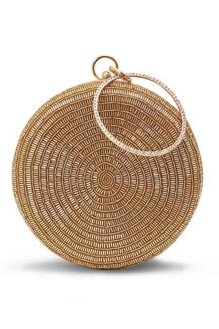 The Tan Clan Glitz Round Clutch 