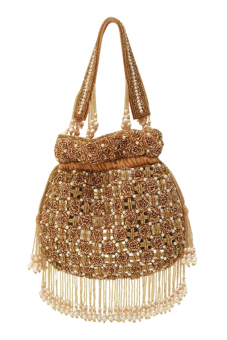 The Tan Clan Sehaj Tasselled Potli Bag 