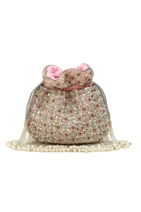 The Tan Clan Sehaj Tasselled Potli Bag 