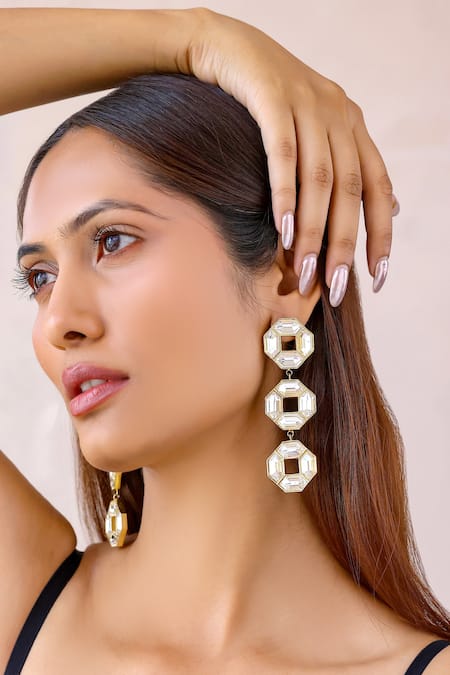 Bblingg White Crystals Cavana Danglers 