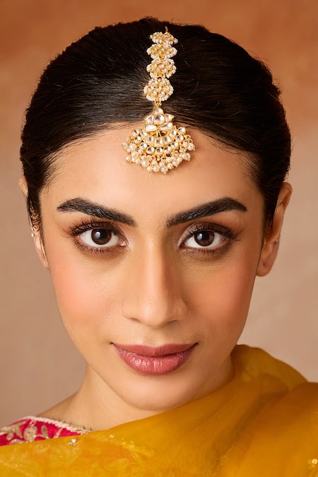 Paisley Pop Kundan & Pearls Maangtikka 