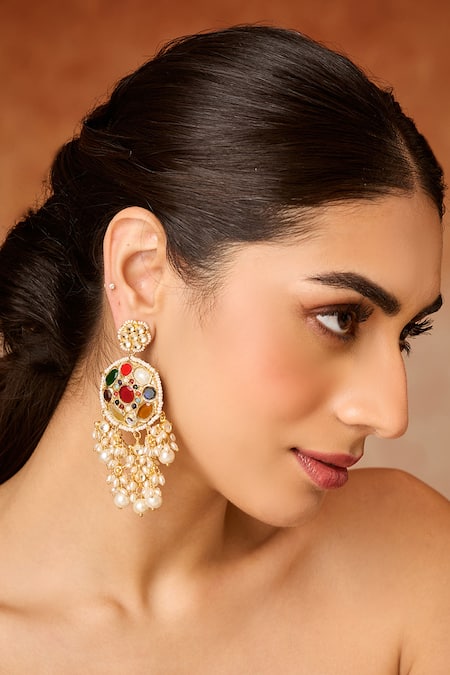 Paisley Pop Mint Polki Braid Pin 