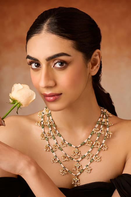 Paisley Pop Layered Kundan Necklace 