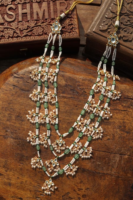 Paisley Pop Layered Kundan Necklace 