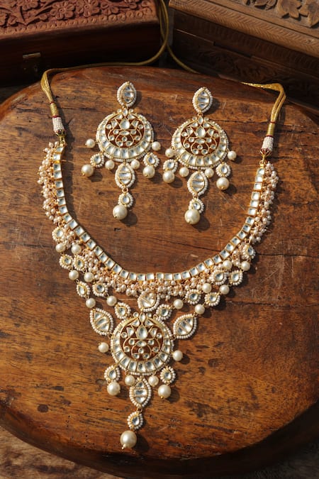 Paisley Pop Kundan Necklace Set 