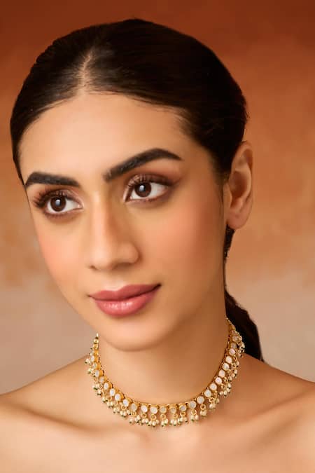 Paisley Pop Mother Of Pearl Choker Necklace