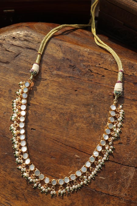 Paisley Pop Mother Of Pearl Choker Necklace