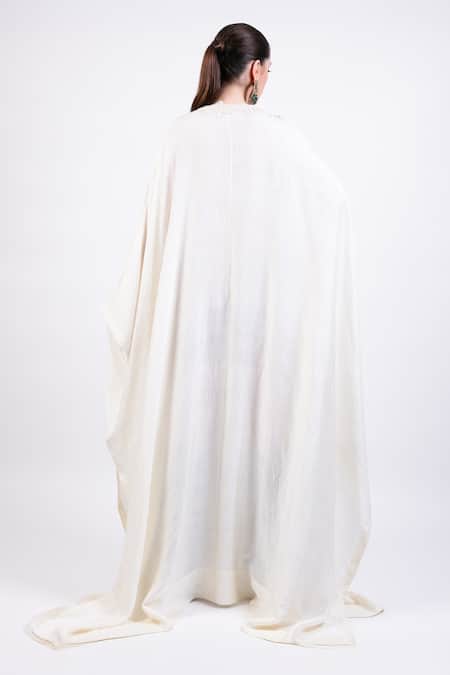 AK-OK Light Beige Designer Kaftan Dress 