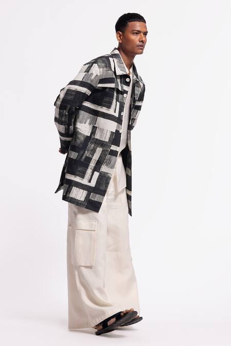 Buy Balance By Rohit Bal Ivory Linen Designer Jacket Online at Aza Fashions Buy_Balance By Rohit Bal_Ivory Linen Designer Jacket _Online_at_Aza_Fashions