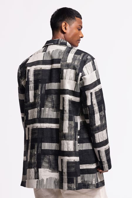 Shop Balance By Rohit Bal Ivory Linen Designer Jacket at Aza Fashions Shop_Balance By Rohit Bal_Ivory Linen Designer Jacket _at_Aza_Fashions