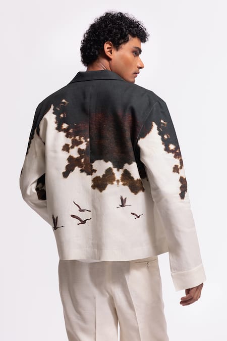 Shop Balance By Rohit Bal Ivory Linen Designer Jacket at Aza Fashions Shop_Balance By Rohit Bal_Ivory Linen Designer Jacket _at_Aza_Fashions