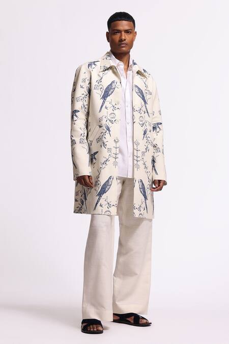 Balance By Rohit Bal Ivory Linen Designer Jacket Online at Aza Fashions Balance By Rohit Bal_Ivory Linen Designer Jacket _Online_at_Aza_Fashions