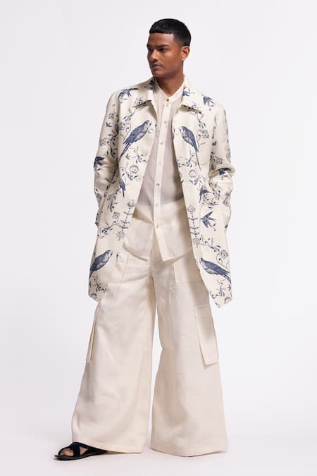 Buy Balance By Rohit Bal Ivory Linen Designer Jacket Online at Aza Fashions Buy_Balance By Rohit Bal_Ivory Linen Designer Jacket _Online_at_Aza_Fashions