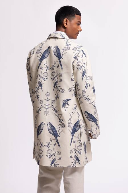 Balance By Rohit Bal Ivory Linen Designer Jacket at Aza Fashions Balance By Rohit Bal_Ivory Linen Designer Jacket _at_Aza_Fashions