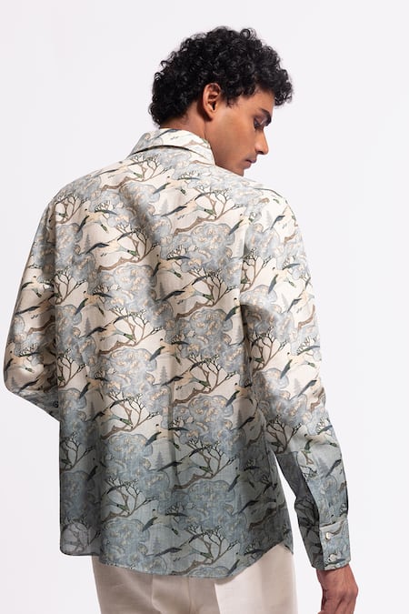 Balance By Rohit Bal Designer Linen Shirt 