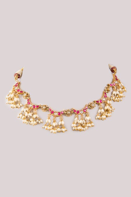 Karisa Designs Chaand Pearl Necklace 