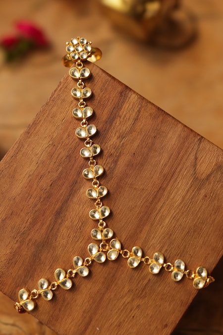 Paisley Pop Designer Kundan Haathphool 