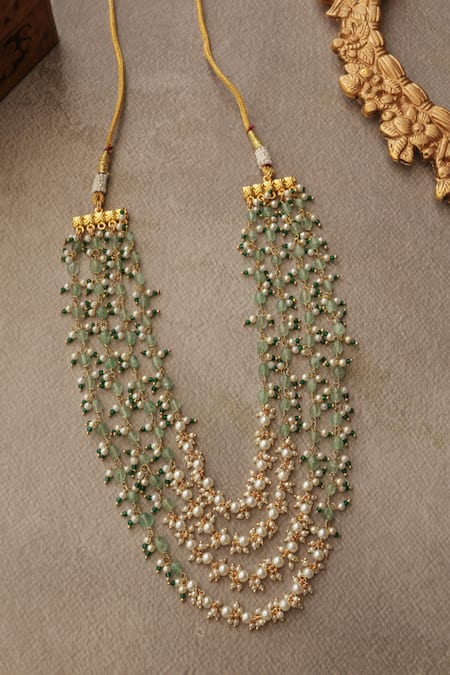 Paisley Pop Mint Layered Necklace 