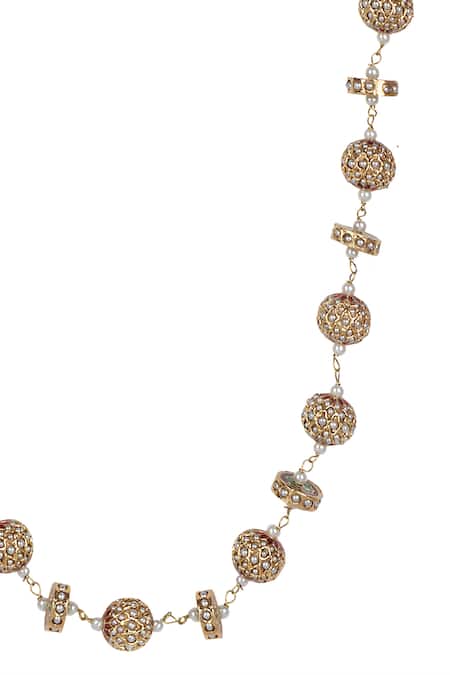 Shop_Queens Jewels_Gold Plated Timeless Single-line Necklace _Online_at_Aza_Fashions