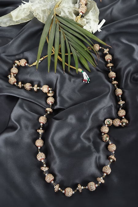 Queens Jewels Gold Plated Timeless Single-Line Necklace 