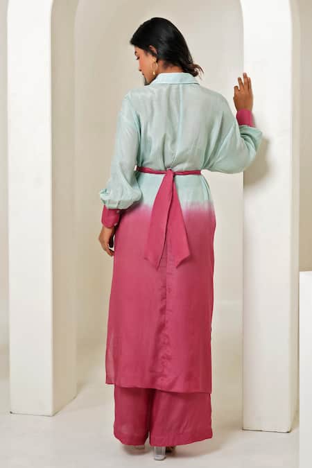 Taro Mint Fuscia Co-ord Set 