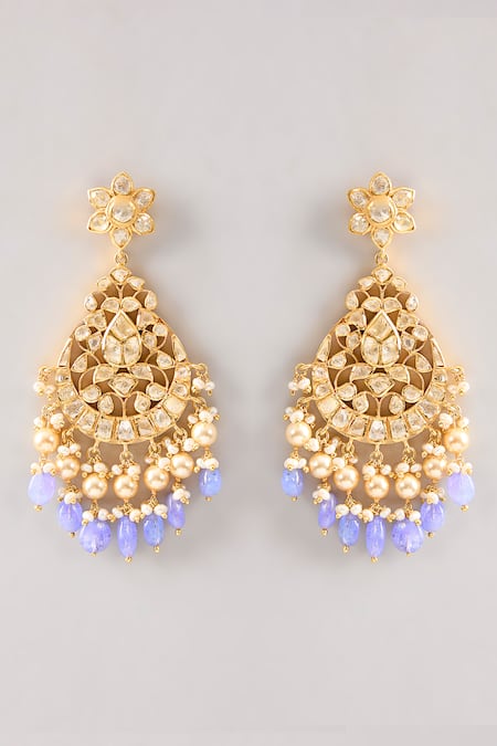 Karisa Designs Chand Moissanite Earrings 