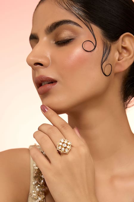Karisa Designs White Stones, Beads Designer Dovi Ring 