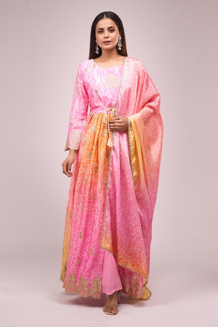 Samyukta Singhania Hand Embroidered Anarkali Set 