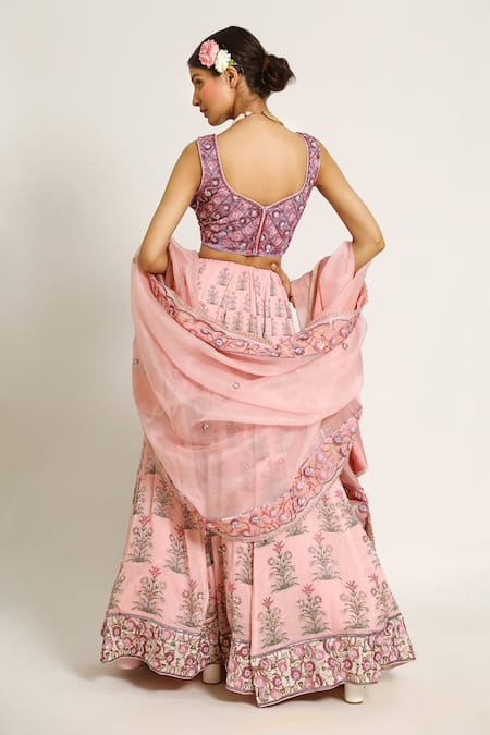 Ruar India Kamal Talai Chanderi Lehenga Set 