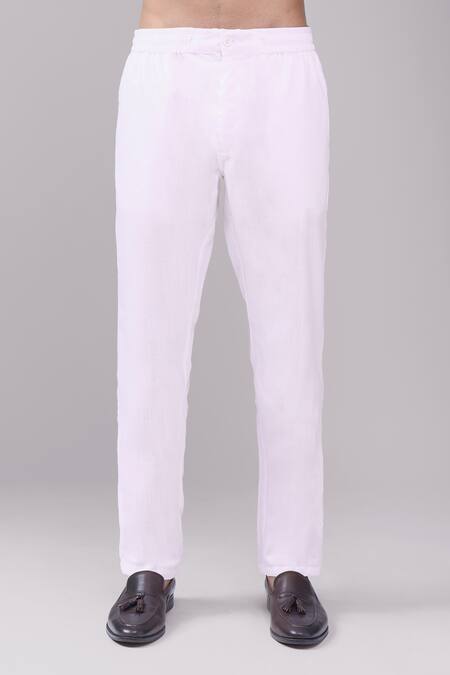 Shop_Spring Break_Gray Cotton Paisley Print Kurta Set _Online_at_Aza_Fashions