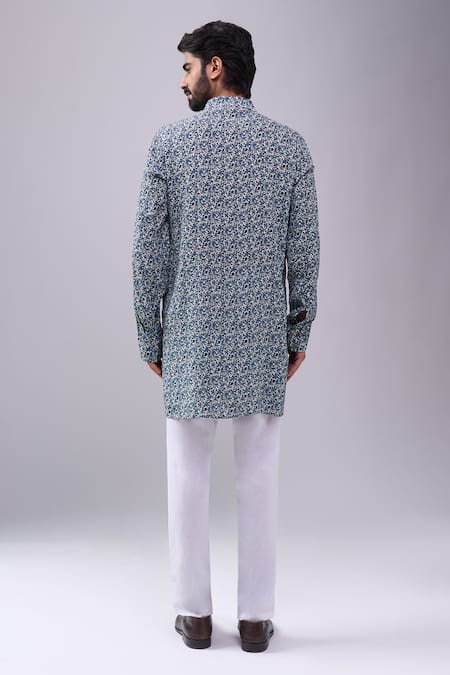 Spring Break Blue Printed Kurta 