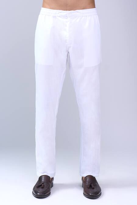 Buy_Spring Break_White Satin, Embroidery Black And Gold Paisley Print Jacket Set _Online_at_Aza_Fashions