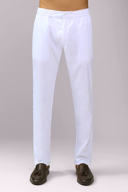 Spring Break_Beige Cotton Botanical Print Nehru Jacket _Online_at_Aza_Fashions