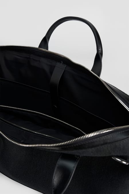 Perona_Black Designer Handheld Bag _at_Aza_Fashions