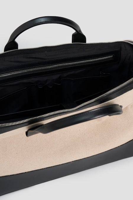 Buy_Perona_Cream Designer Laptop Bag 