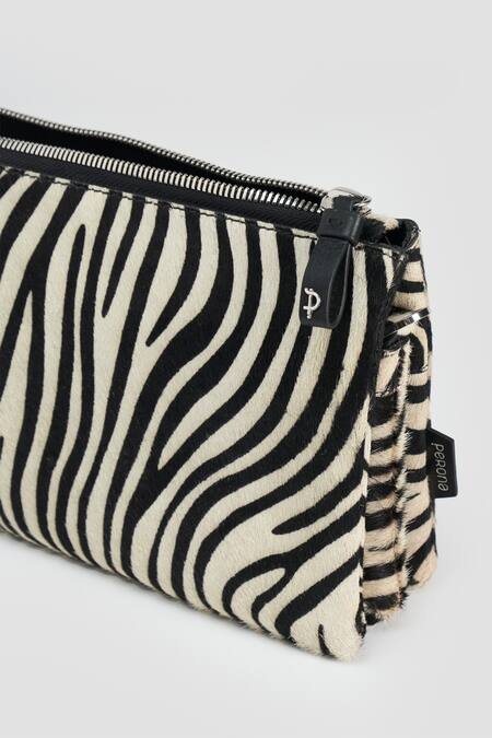 Buy_Perona_Black Zebra Print Handbag 