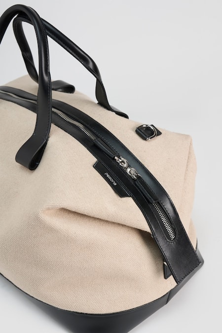 Shop_Perona_Cream Designer Duffle Bag 