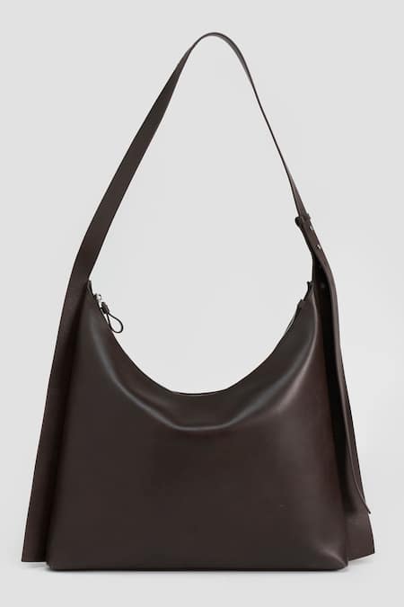 Perona Brown Designer Shoulder Bag 