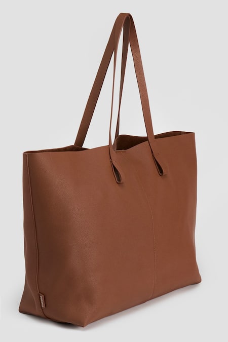 Perona Light Brown Designer Tote Bag 
